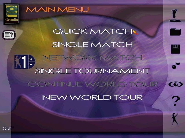 Actua Tennis screenshot 4 for Playstation